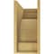 Ekena Millwork 9"W x 18"D x 18"H Classic Mediterranean Rough Cedar Woodgrain TimberThane Corbel, Primed Tan CORUR09X18X18MEDRCPR - alternate 6